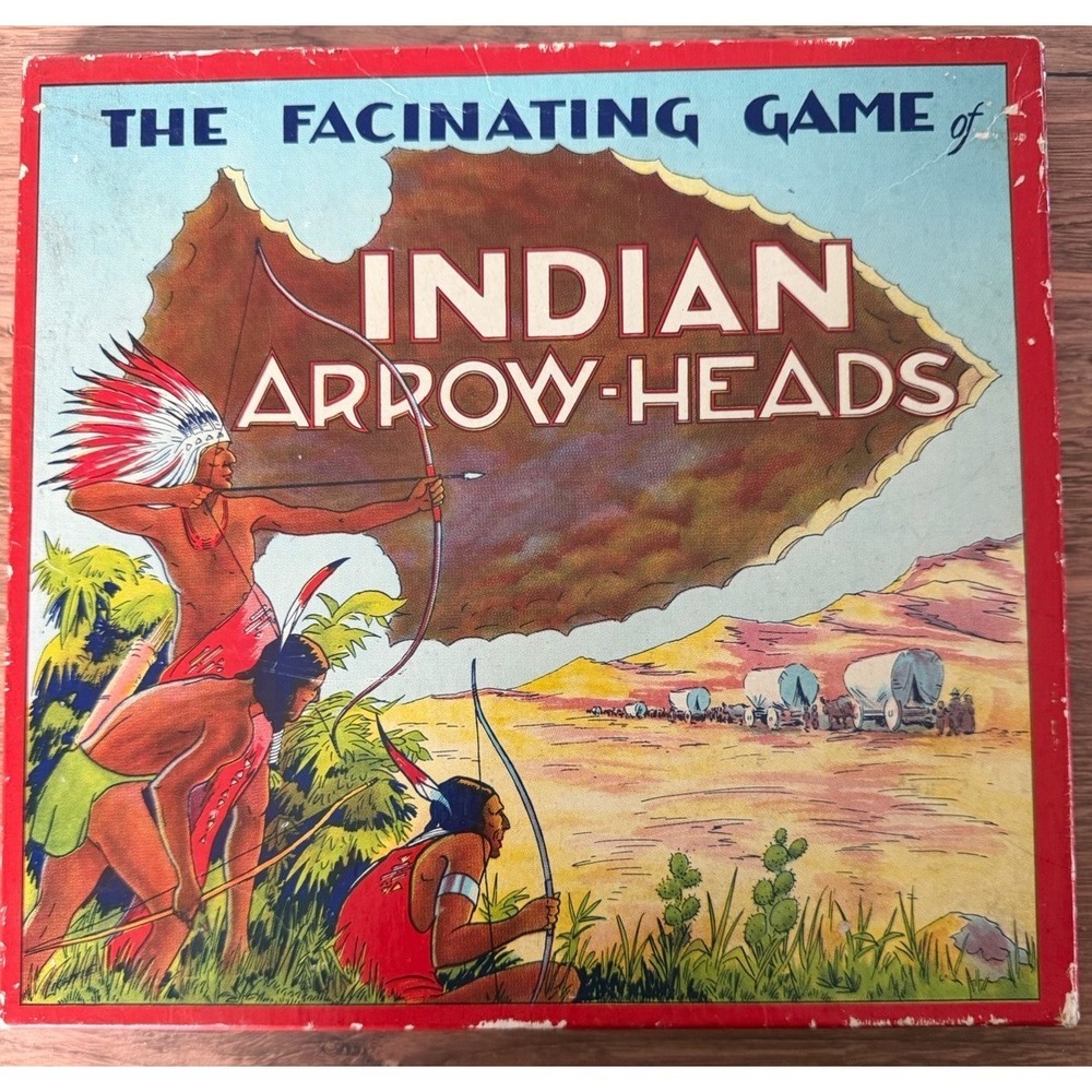 Vintage Indian Arrow-Heads Saml Gabriel Sons Complete w/Box MADE IN USA